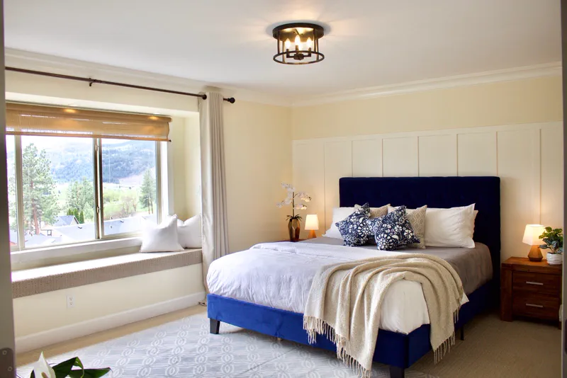 Primary bedroom · interior styling