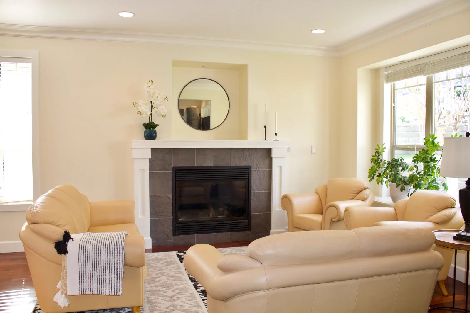 Styled living room in a Vernon home