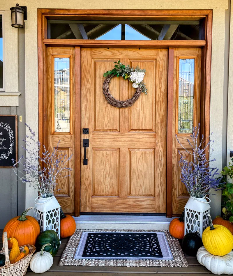 Front porch · Porch Pumpkins